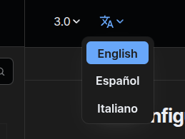 Language selector