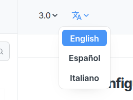 Language selector